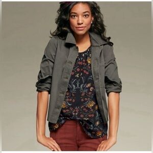 CABI Green Crossroads Ambush Military Utility Jacket Size M